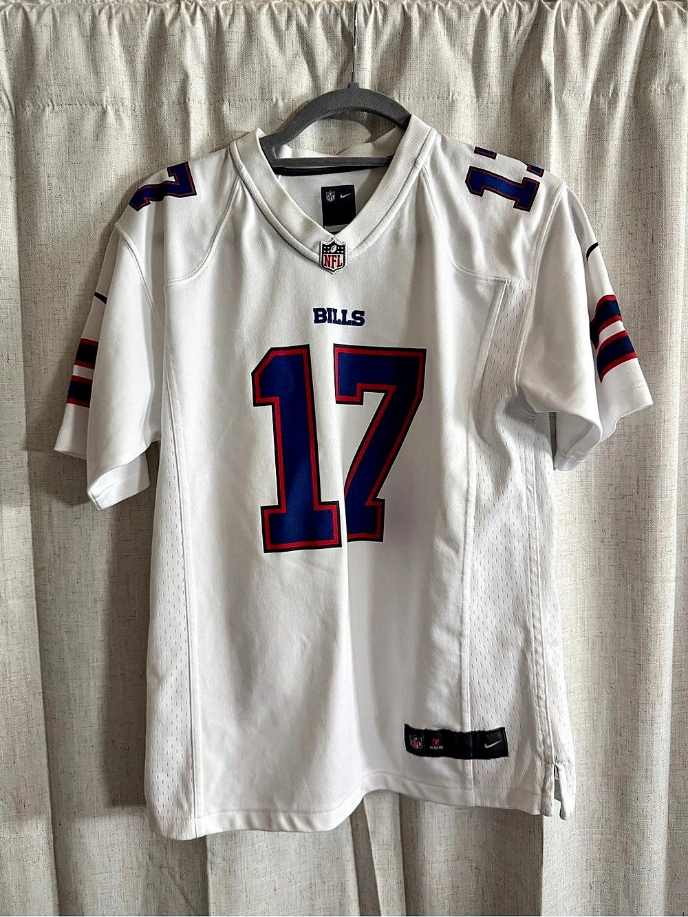 NFL Josh Allen #17 Boys White & Blue Size Large Like New